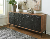Warmstead Furniture - Ashley Furniture - Dorannby Accent Cabinet - Accent Cabinet / Black/Brown - A4000649